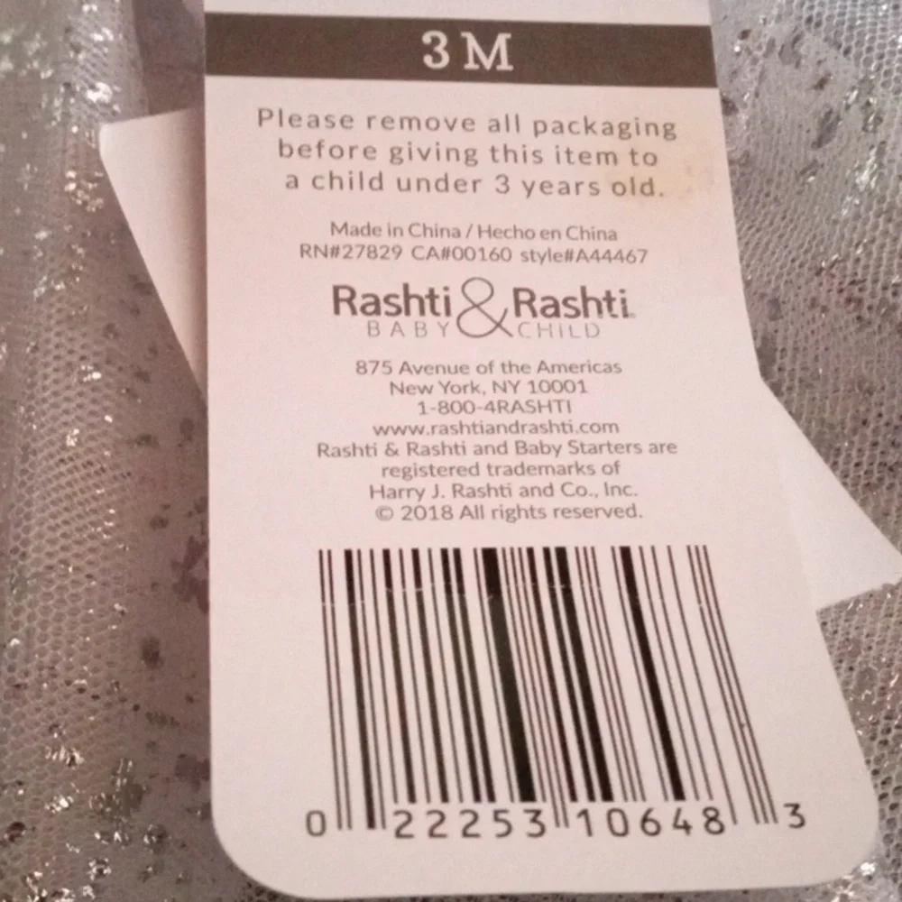 NWT Baby Starters 3 Months Baby Girls Legging Pants with Tulle Skirt attached - Picture 6 of 8
